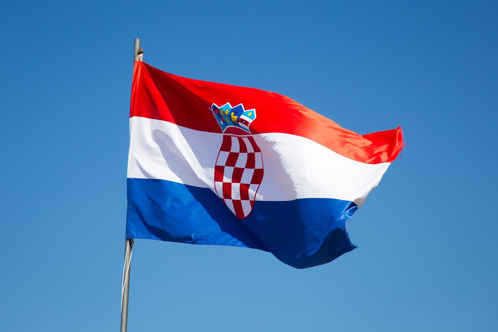 Croatian Flag - Stock Image